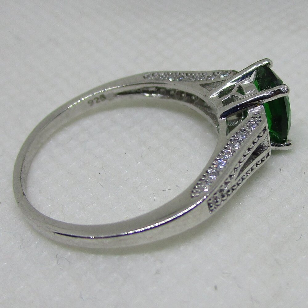 Small Solitaire Stone Set Ring - image 4